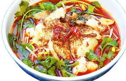 B10. Boiled Fish Slices in Spicy Sauce